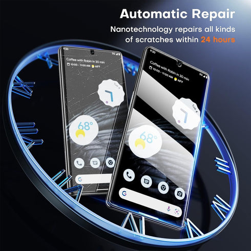 Google Pixel 7 Pro Screen Protector - TOCOL 2+2 Pack: 2 TPU Screen Protectors & 2 Glass Camera Lens Protectors,