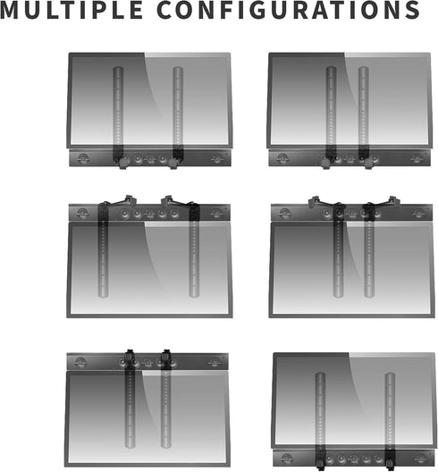 VIVO 33 lbs Mount-SPSB5 Steel Soundbar Bracket Speaker Mount with Non-Slip Base, Above or Below Wall Mounted TV, Fits