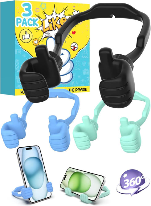 Cell Phone Stand for Desk: 3 Pack Back to School Supplies Gifts for Teens, Lazy Phone Holder for iPhone, Birthday Gift