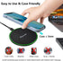 Wireless Charger for Samsung Galaxy S24 Ultra S23 S22 S21 FE, iPhone 15 Pro Max 14 Plus 13 Mini Fast Charging Pad