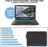 Laptop Sleeve Bag 17 Inch: Black, Shockproof Protective Cover with Accessories Pocket, Water Resistant for Dell, HP,