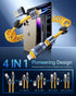 4-in-1 5ft Coiled USB C Cable for Car, 100W Fast Charging, USB C to L Cable with Multi Ports for iPhone iPad