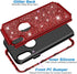 Hython Compatible with iPhone XR Case, Heavy Duty Full-Body Defender Protective Bling Glitter Sparkle Hard Shell Armor