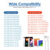 MFi Certified 12W USB Wall Charger & 6.6FT Lightning Cable for iPhone, iPad, iPad Mini, iPad Air - Foldable & Portable.