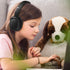 LORELEI E5 Wired Headphones for Kids - Foldable, Tangle-Free Nylon Wire, 3.5mm Jack, Stereo On-Ear (Space Black)