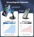 Magnetic Wireless Charger Stand - 15W Fast Mag-Safe Charger for iPhone 15/15 Pro/15 Plus/15 Pro Max/14/13/12 Series,