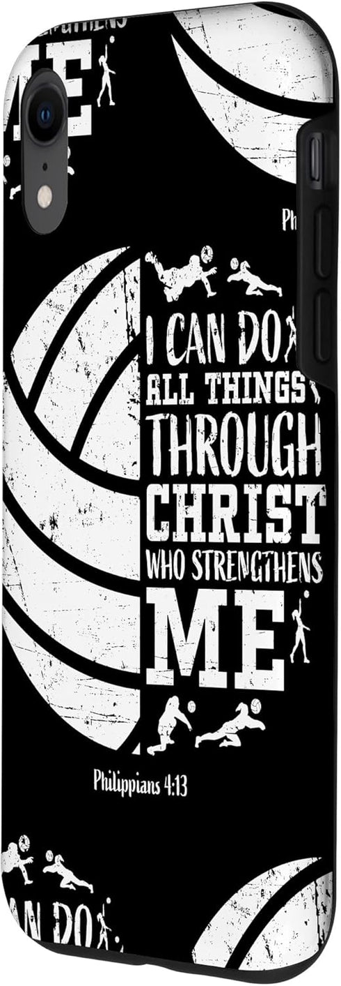iPhone XR Volleyball Phone Cases Cute Christian Verse Gifts Teen Girls Case