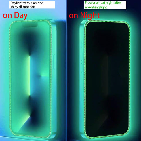 2PCS Glitter Screen Protector suit for iPhone 14 Pro/iPhone 15,Diamond Bling Shiny Shine on Night Sparkling Tempered Glass Suit for iPhone 14 Pro/iPhone 15 6.1 Inch