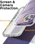 AICase Heavy Duty Clear Case for iPhone 15 Pro Max - 3-Layer, Military Grade, Shockproof, Not Yellowing, Drop