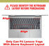 English Silicone Keyboard Cover for Lenovo Yoga C940/C740 14", Yoga 930/920 13.9", Flex 14, Pink