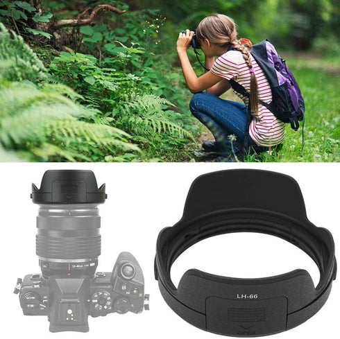 LH-66 Camera Lens Hood Replacement 62mm for Olympus M.ZUIKO Digital ED 12-40mm F/2.8 PRO