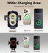 GuMosh 15W 17/16/15,Samsung S25 S24 S23 S22 Dual Coil Cup Phone Holder Mount,Wireless Car Charger Auto-Clamping Fast