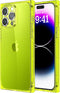 Tzomsze Clear Cute Case for iPhone 14 Pro Max 6.7 Inch, Full Camera Protection & Reinforced Corners, Neon Green