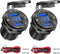 12V USB Outlet 2 Pack, Dual Quick Charge 3.0 Waterproof Aluminum Charger for Marine, RV, Car