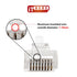ITBEBE 50 Pieces RJ45 Cat6 Pass Through Connectors - Gold Plated Transparent Ethernet Insert Crimp Connector for 24 AWG