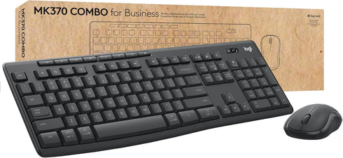 Logitech MK370 Combo for Business, Wireless Full-Size Keyboard and Mouse, Secure Logi Bolt USB Receiver
