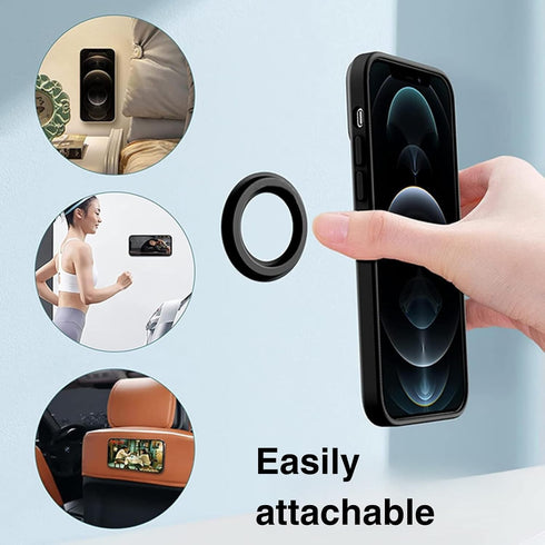 Mag-Safe Ring Holder, Magnet Hands-Free Mirror Shower Wall Mount Magnetic Sticker Car Accessories Phone Stand for