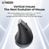 Uineer (BT4.0/5.0 2.4G) 3 4 Wireless Ergonomic Mouse, Bluetooth Mice and Rechargeable Vertical Mouse, Multi-Device