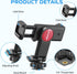 ULANZI Universal Phone Tripod Mount with Cold Shoe Mount, Rotates and Adjustable Clamp Holder Smartphone Clip Adapter for iPhone 11 Pro Max X XR Xs Max 8 7 Plus Samsung Galaxy s10 s9 Note10 Google