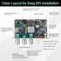 ZK-1001U 100W 9-24V PRO with Mic Input Blue-Tooth Mono Amplifier Board, Echo & EQ, TWS Pairing, USB/AUX, Adjustable Mic