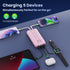 Pxwaxpy 40,800mAh Cables,25W 4.0 Pack 17/16/15 Portable Charger PowerBank with Built-in PD Fast Charging +QC Quick