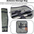 GR-ARB01 (Brown) Versatile Antenna Roll Bag, 1680D Oxford Cloth, Modular Velcro Pockets, Portable Tool Organizer for