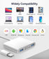 USB C SD Card Reader: For Mac/MacBook/iPad/iPhone 15 Pro WNXSLOAD with Dual Card Slots & USB Ports, 4 in 1 Memory Card