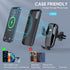 Wireless Car Charger, 15W Qi Fast Charging, Auto-Clamping Phone Mount for iPhone and Samsung