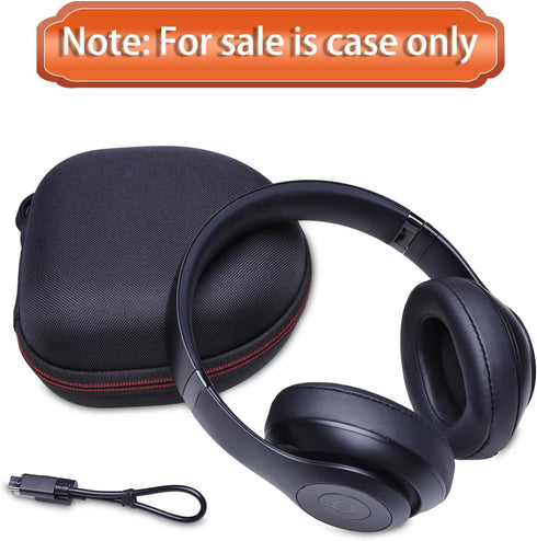 Headphone Case for Beats/JBL/TOZO/BERIBES/Picun/KVIDIO Wireless Noise Cancelling Over-Ear Headphones, Black
