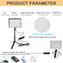 BYSTONE 2 Pack 2800-6500K Dimmable Photography,12" LED Photo Lighting kit with Stand Photoshoot Lights for Product