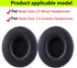 Replacement Ear Pads for Beats Solo 2.0 3.0 Wireless Headphones, Soft Comfort Protein Leather Memory Foam (Black)
