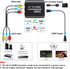 GINGIN RCA to HDMI Converter, AV to HDMI, Composite to HDMI Compatible with WII, PS One, PS2, PS3, STB, Xbox, VHS, VCR,