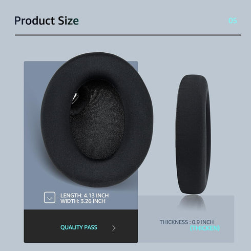 Fabric Replacement Ear Pads for Sony WH-1000XM4 Wireless Headphones, Compatible Earpads with Smooth Fabric & Memory Foam