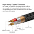 SKW Subwoofer Cable RCA to RCA, 6.5ft/2M, Ultra-high Purity Copper for HiFi Systems