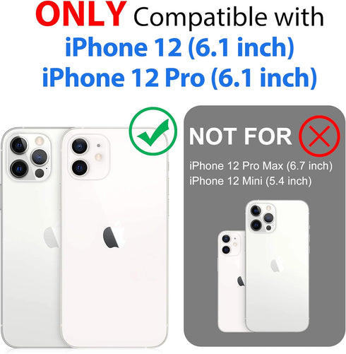 SPORTLINK for iPhone 12/12 Pro Waterproof Case - Full Body Shockproof Dustproof Phone Screen Protector Rugged Cases,