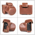 MUZIRI KINOKOO EOS R50 R100 Case, Retro PU Leather Protective Case for Canon EOS R50 R100 DSLR Camera