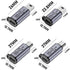 USB C/Micro USB to Mini USB Connector, Type C/Lightning to Micro USB Adapter, 8 Pack for Phone/PC, 480Mb