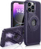 iPhone 13 Pro Case with MagSafe Wireless Charging - Shockproof Protective Case with Invisible Built-in Stand, Purple