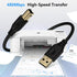 HUHUTa 6FT 2.0 Printer Cable USB Printer Cable USB-A to USB-B Cables, High Speed Scanner Print Cord for HP Canon Dell