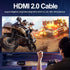 CEFOJQAO 6.6FT 5-Pack, 4K 120Hz ARC&CL3 2.2, 3D PS5, PS4, HDMI Cable Shielded HDMI Cord, Gold-Plated HDMI to HDMI Cable