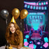 Video Game Happy Birthday Party Door Banner, Level Up Background for Boys Gamer Room Themed Birthday Decoration, 70.8 x