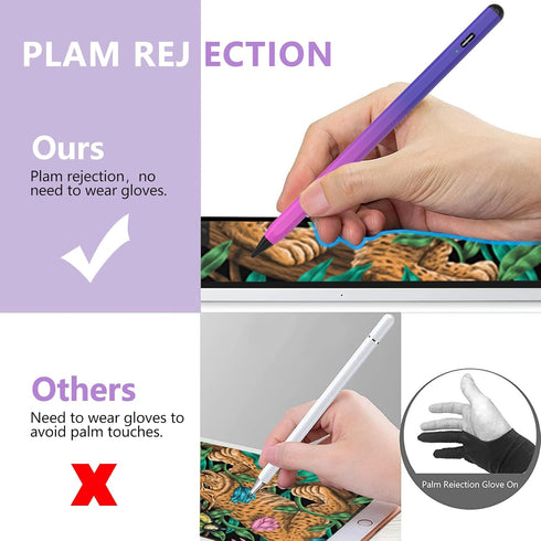 Stylus Pen for iPad 2018-2023 with Palm Rejection, Active Pencil for iPad 10th/9th/8th/7th/6th Gen, for iPad Pro