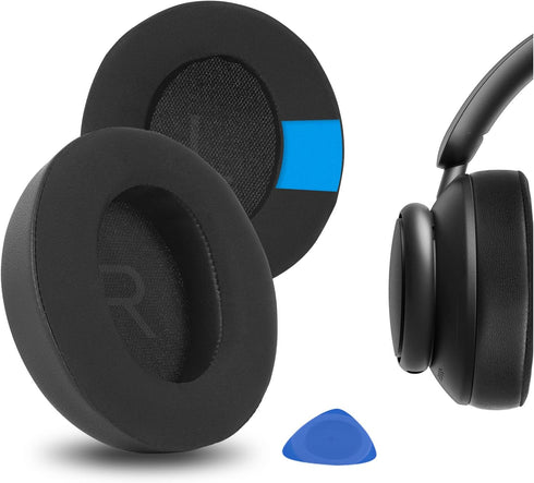 Geekria Sport Cooling-Gel Replacement Ear Pads for Anker Soundcore Life Q45 Headphones (Black)
