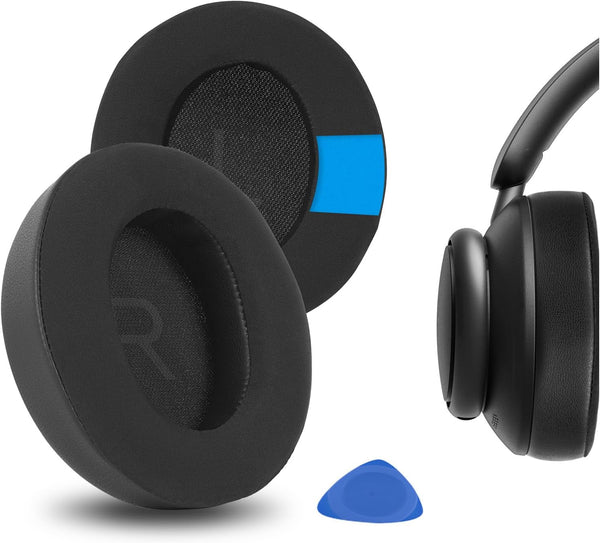 Geekria Sport Cooling-Gel Replacement Ear Pads for Anker Soundcore Life Q45 Headphones (Black)