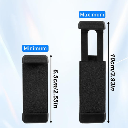 Bruislard 2 Pcs Universal Cell Phone Tripod Mount Adapter Expandable Phone Clip Phone Holder Clip Connector Head