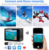 Dragon Touch 4K Action Camera, 20MP Vision 3 Underwater Waterproof Camera with 170° Wide Angle & Remote