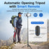 YUANRAN 62 inch Selfie Stick Tripod for iPhone, Auto-Open Phone Tripod Stand with Magnetic Smart Remote Support Cell