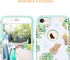 Fingic for iPhone 8/7 Case - Pineapple Hybrid 2 in 1 Shock-Absorbent Green Silicone & Polycarbonate Case with Pineapple