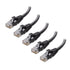 Cable Matters 10Gbps 5-Pack Snagless Short Cat 6 Ethernet Cable - 3ft,