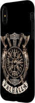 iPhone X/XS Case with Viking Vegvisir Valhalla Norse Mythology Design